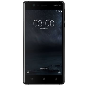 Telefon mobil Nokia 3, 16GB, Dual SIM, Negru