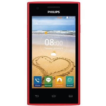 Telefon mobil Philips S309, 8GB, Dual SIM, Rosu