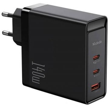Incarcator CH-2913, incarcare rapida, 2x USB-C, 1x USB, Negru