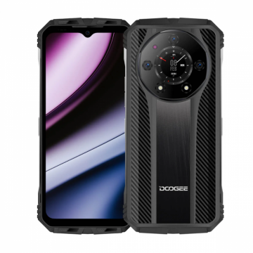 Telefon mobil Doogee S110 Black, 4G, 6.58 FHD+, 22GB RAM (12GB + 10GB extensibili), 256GB ROM, Android 13, Helio G99, 10800mAh, 66W, NFC, OTG, Dual SIM