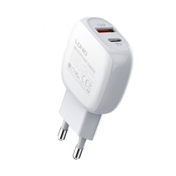 Wall Charger Ldnio A2313c Usb, Usb-c + Usb-c - Lightning Cable