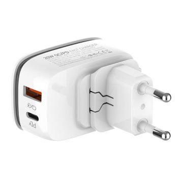 Wall Charger Ldnio A2425c Usb, Usb-c + Usb-c Cable