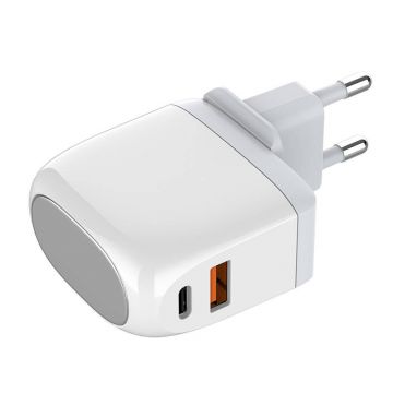 Wall Charger Ldnio A2522c Usb, Usb-c 30w + Usb-c - Lightning Cable