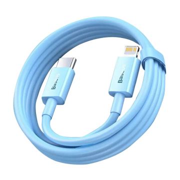 Cablu De Date încărcare Rapidă Usb-c La Lightning Baseus ,pd 20w 1m (albastru)