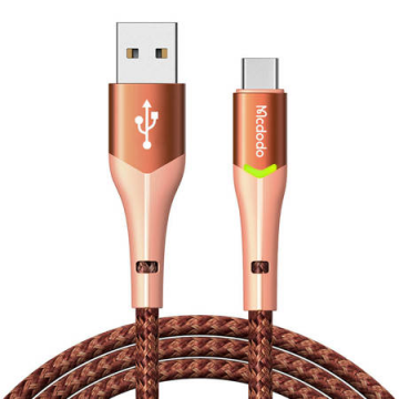 Cablu LED USB la USB-c Mcdodo Magnificence Ca-7962, 1 m (portocaliu)