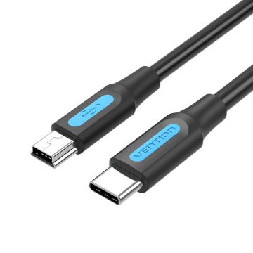 Cablu USB-c 2.0 la Mini-b Vention Cowbf 2a 1m negru