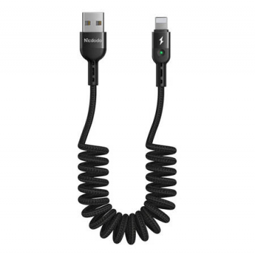 Cablu USB la Lightning, Mcdodo Ca-6410, Spring, 1,8 m (negru)
