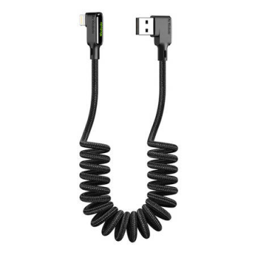 Cablu USB la Lightning, Mcdodo Ca-7300, unghiular, 1,8 m (negru)