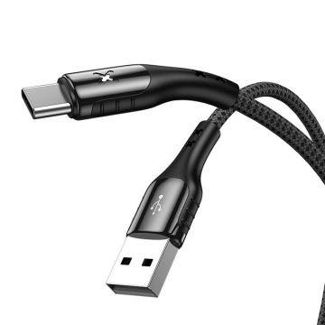 Cablu USB la USB-c Vipfan Colorful X13, 3a, 1,2 m (negru)