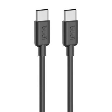 Usb-c To Usb-c Cable Budi Pd 65w 1.2m (black)