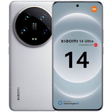 Xiaomi Telefon mobil Xiaomi 14 Ultra, 16GB RAM, 512GB, 5G, Alb
