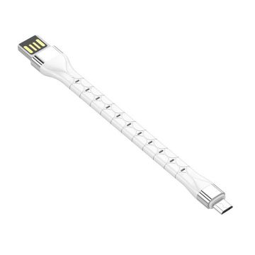 0,15m USB - Cablu Micro Usb (alb)