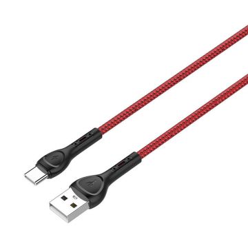 2m cablu USB - USB-c (roșu)