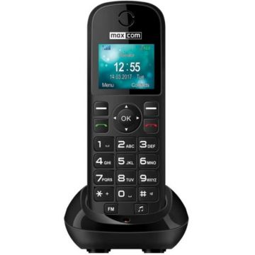 Telefon fix Maxcom MM35D, Single SIM, 2G (Negru)