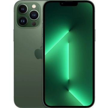 Telefon Mobil Apple iPhone 13 Pro Max, Super Retina XDR OLED 6.7inch, 1TB Flash, Camera Quad 12 + 12 + 12 MP + TOF 3D LiDAR, Wi-Fi, 5G, iOS (Verde)