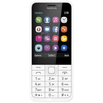 Telefon Mobil Nokia 230, TFT 2.8inch, 2MP, Dual Sim (Argintiu)