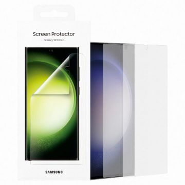 Folie de protectie Samsung pentru Galaxy S23 Ultra, Transparent