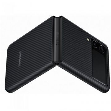 Husa de protectie Samsung Aramid Cover pentru Galaxy Z Flip3, BLACK