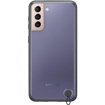 Husa de protectie Samsung Clear Protective Cover pentru Galaxy S21 Plus, Black