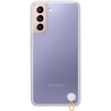 Husa de protectie Samsung Clear Protective Cover pentru Galaxy S21, White