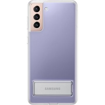 Husa de protectie Samsung Clear Standing Cover pentru Galaxy S21 Plus, Transparent