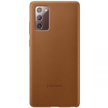 Husa de protectie Samsung Galaxy Note 20 N980 Leather, Brown