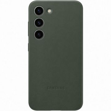 Husa de protectie Samsung Leather Case pentru Galaxy S23, Green