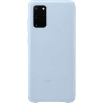 Husa de protectie Samsung Leather Cover pentru Galaxy S20 Plus, Sky Blue