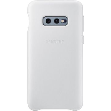 Husa de protectie Samsung Leather pentru Galaxy S10e G970, White