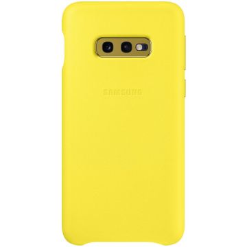 Husa de protectie Samsung Leather pentru Galaxy S10e G970, Yellow