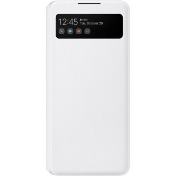 Husa de protectie Samsung S View Wallet Cover pentru A42 (5G), White