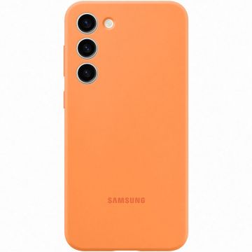 Husa de protectie Samsung Silicone Case pentru Galaxy S23 Plus, Orange
