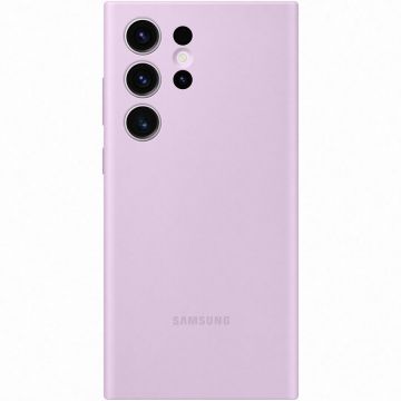 Husa de protectie Samsung Silicone Case pentru Galaxy S23 Ultra, Lilac
