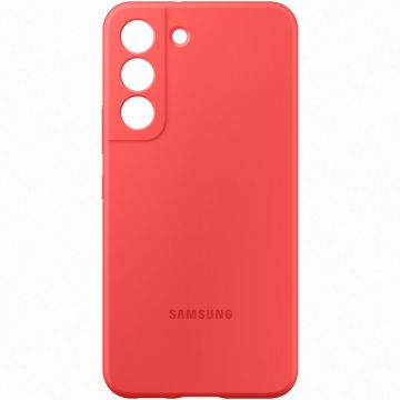 Husa de protectie Samsung Silicone Cover pentru Galaxy S21 FE 5G, Coral