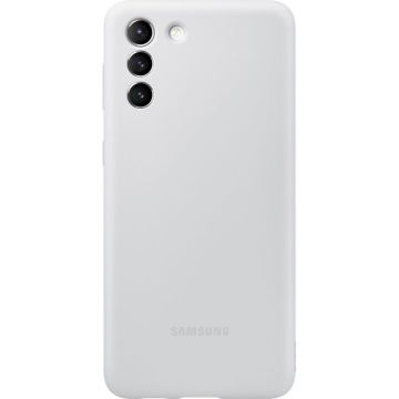Husa de protectie Samsung Silicone Cover pentru Galaxy S21 Plus, Light Gray