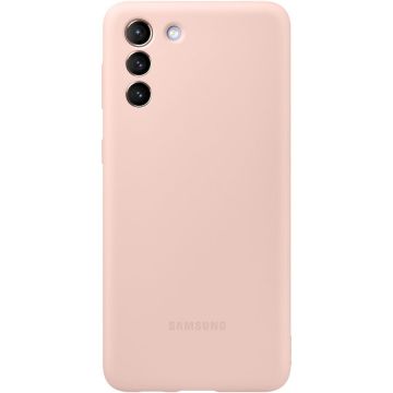 Husa de protectie Samsung Silicone Cover pentru Galaxy S21 Plus, Pink