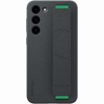 Husa de protectie Samsung Silicone Grip Case pentru Galaxy S23 Plus, Black