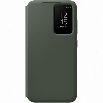 Husa de protectie Samsung Smart View Wallet Case pentru Galaxy S23, Khaki