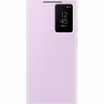 Husa de protectie Samsung Smart View Wallet Case pentru Galaxy S23 Ultra, Lilac