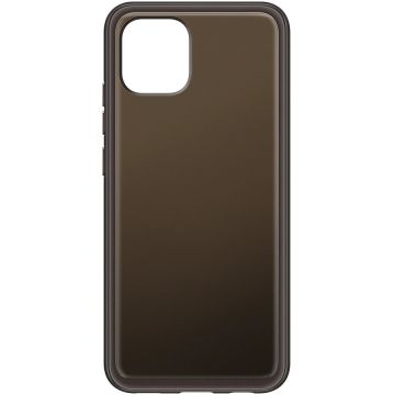 Husa de protectie Samsung Soft Clear Cover pentru Galaxy A03, Transparent Black