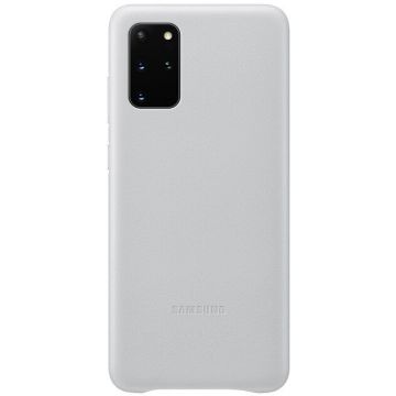 Husa Leather Cover pentru Samsung Galaxy S20 Plus Light Gray
