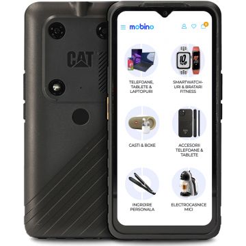 Telefon mobil CAT S53, 5G, 128GB, 6GB RAM, Dual-SIM, Negru