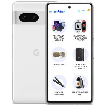 Telefon mobil Google Pixel 7, 5G, 128GB, 8GB RAM, Alb