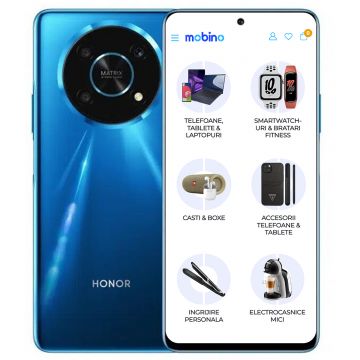 Telefon mobil Honor Magic 4 Lite, 5G, Dual Sim, 128GB, 6GB RAM, Ocean Blue