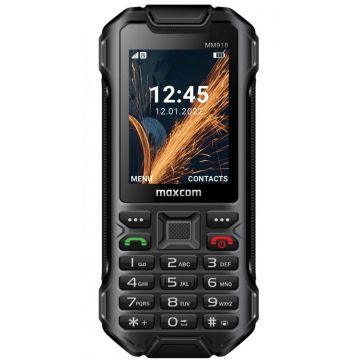 Telefon mobil Maxcom Strong MM918, Dual SIM, IP68, 4G, Black