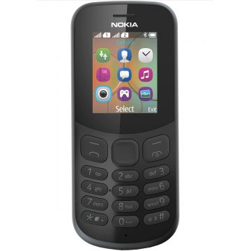 Telefon mobil Nokia 130 (2017), 2G, 8MB, 4MB RAM, Dual-SIM, Black