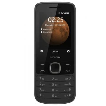 Telefon mobil Nokia 225, 128 MB, 64 MB RAM, 4G, Dual-Sim, Black
