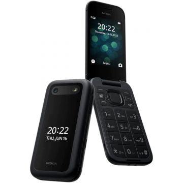 Telefon mobil Nokia 2660, 4G, 128 MB, 48 MB RAM, Dual SIM, Negru