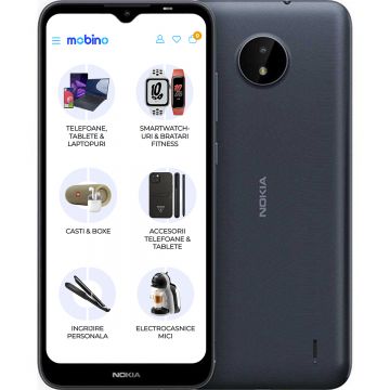 Telefon mobil Nokia C20, 4G, 32GB, 2GB RAM, Dual-SIM, Albastru Dark