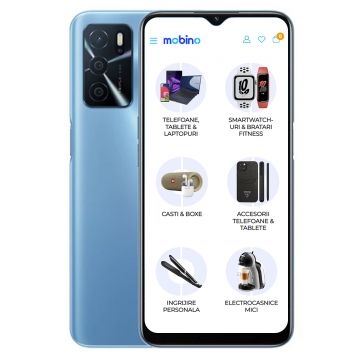 Telefon mobil Oppo A16, 4G, 64GB, 4GB RAM, Dual-SIM, Pearl Blue